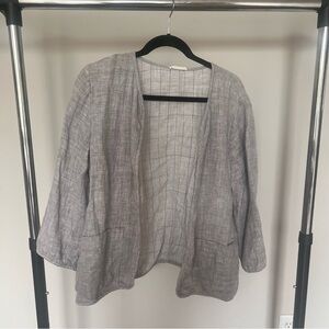Eileen Fisher Grey Linen Jacket